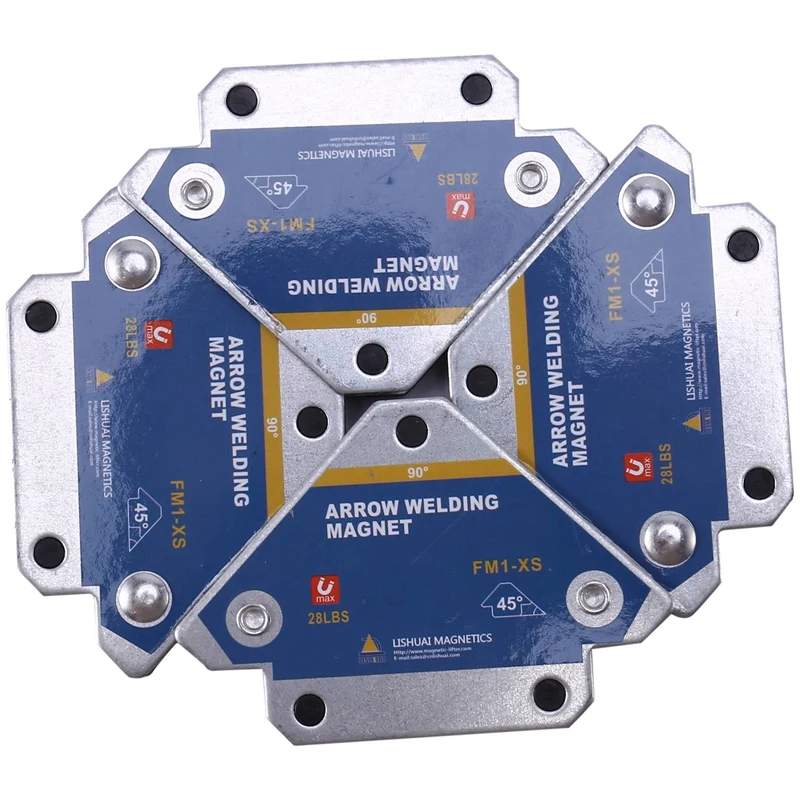 

4PCS/Set Magnetic Welding Holders Angle Soldering Positioner Fixture Ferrite Auxiliary Locator Tools