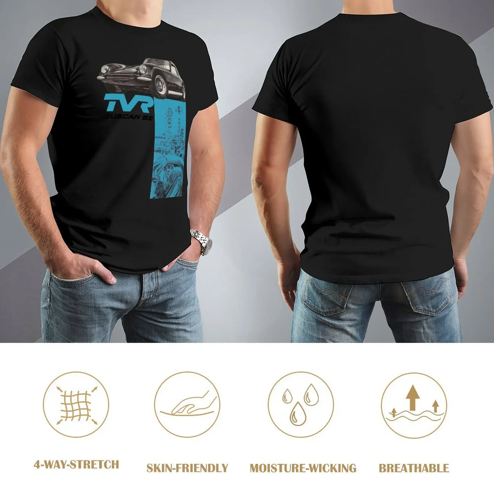 Футболка TVR TUSCAN футболки с аниме эстетичная одежда большого размера мужские