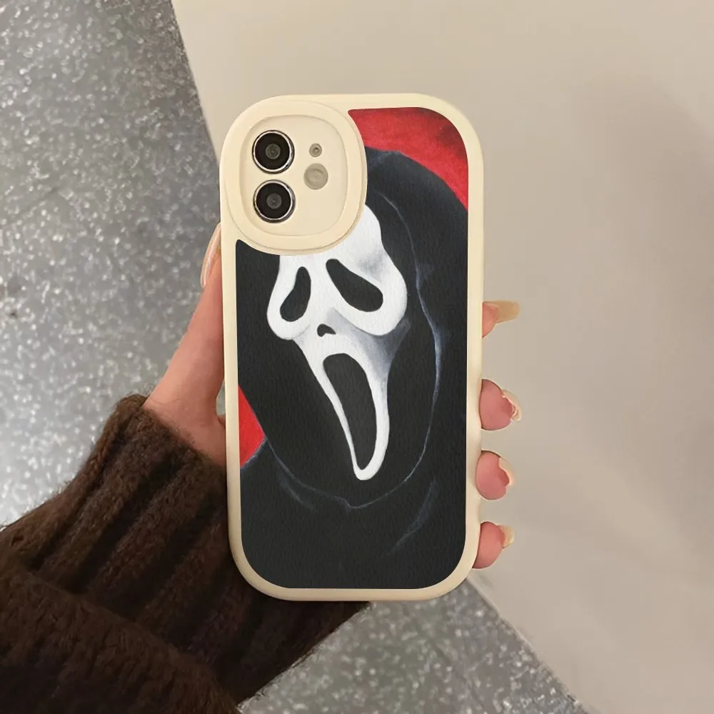 Ghostface Horror Scream Art Phone Case Hard Leather For IPhone 14 13 12 Mini 11 14 Pro Max Xs X Xr 7 8 Plus 6 6s