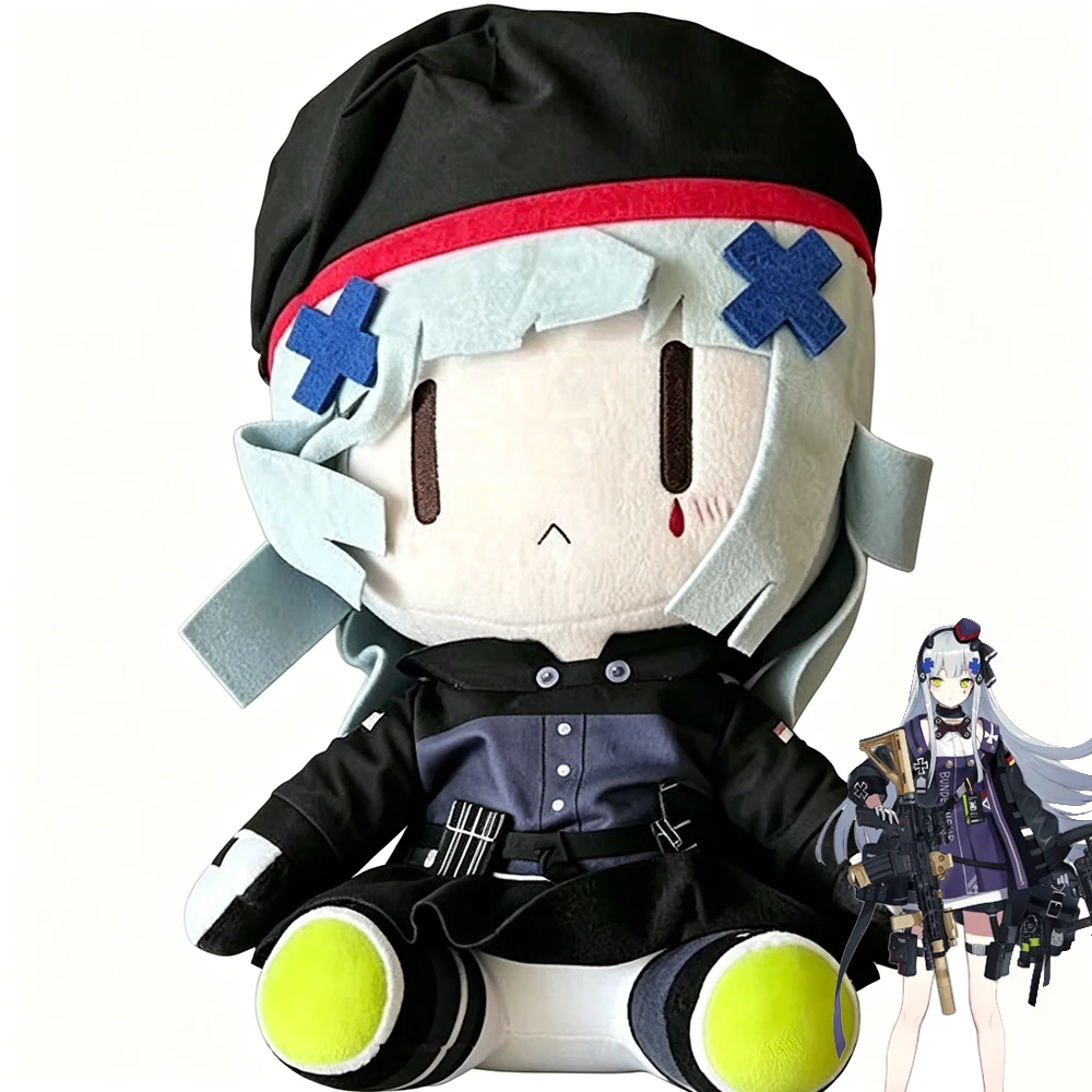 Фото Плюшевая кукла Game Girls' Frontline HK416 для косплея, хлопковая мягкая игрушка, украшение для комнаты, унисекс, аксессуар, реквизит №1