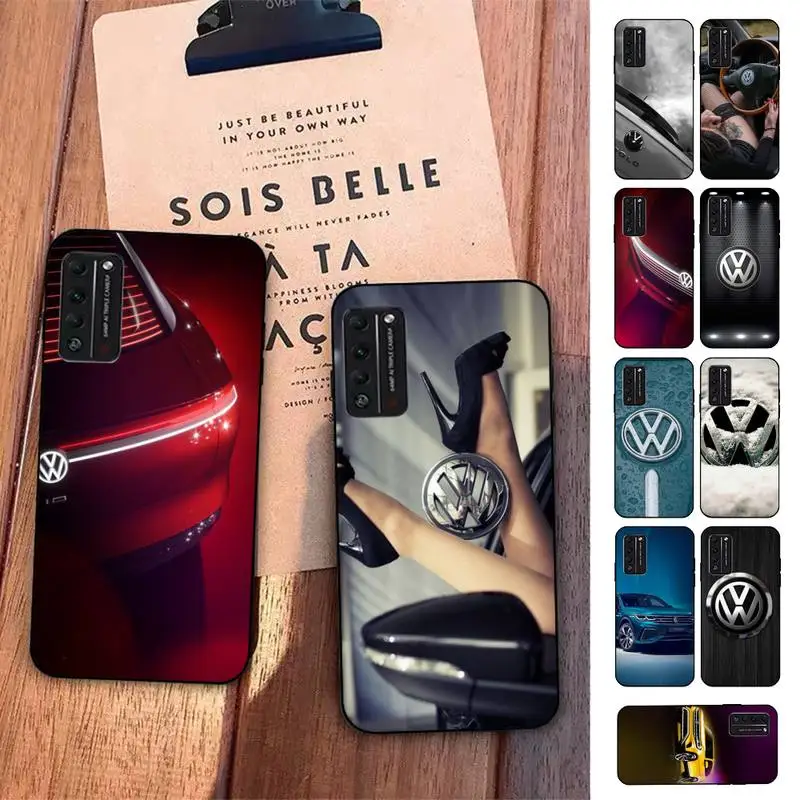 

V-Volkswagen Car LOGO Phone Case For Huawei Honor 10 lite 9 20 7A pro 9X pro 30 pro 50 pro 60 pro 70 pro plus