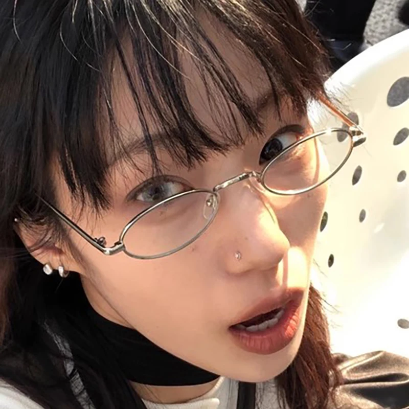 Новые металлические овальные очки для женщин и мужчин солнцезащитные с защитой