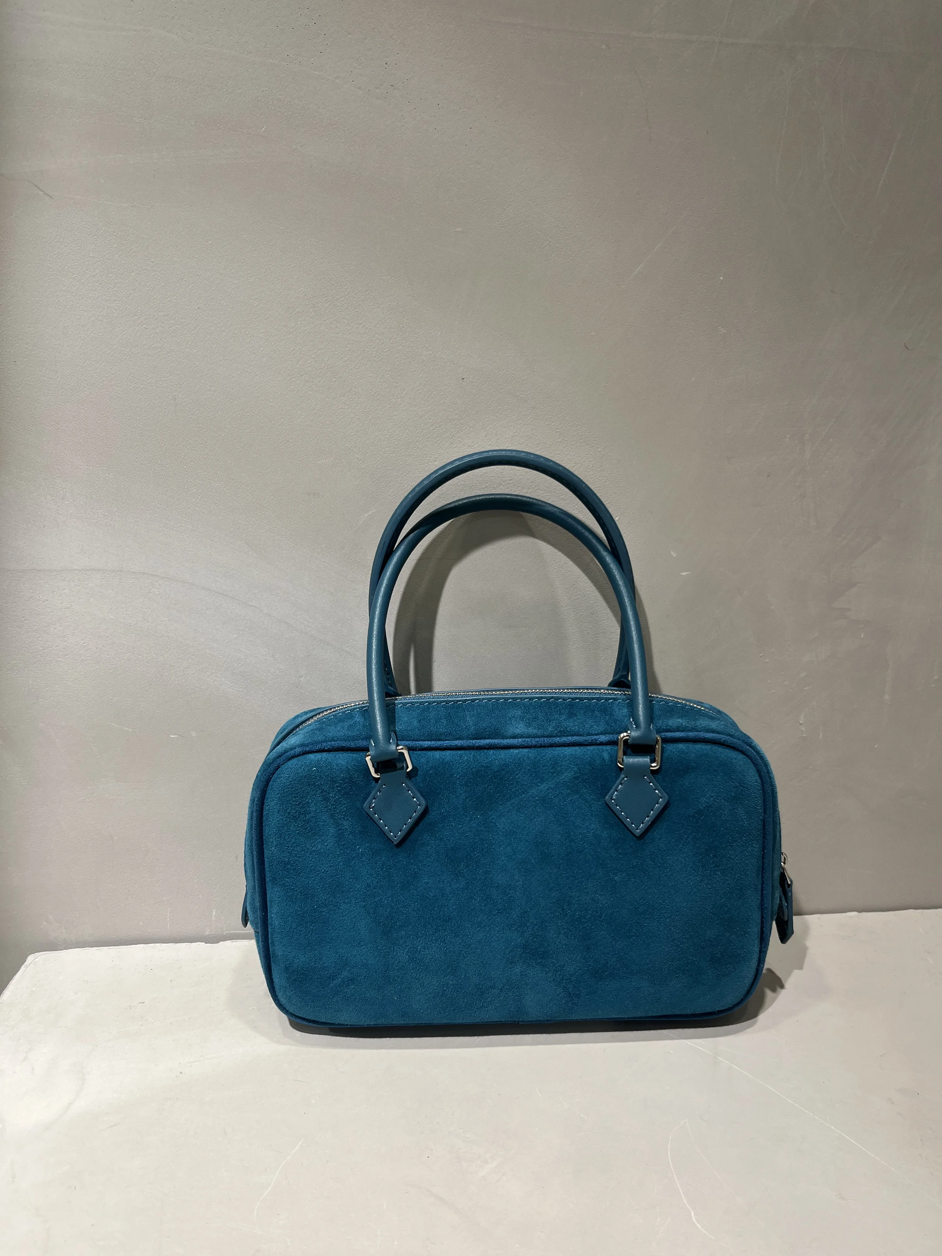 Винтажная замшевая сумка-тоут Boston