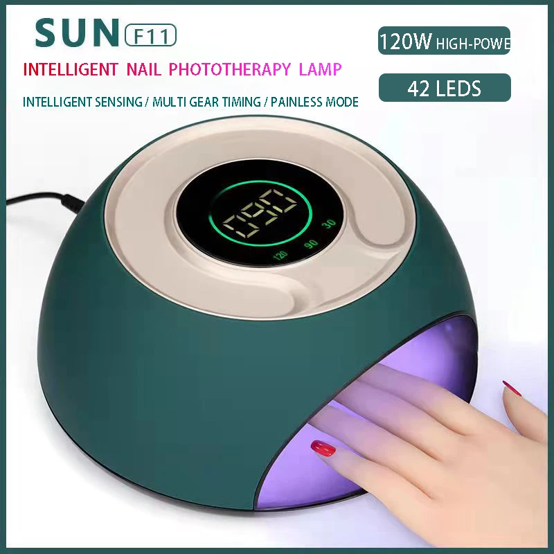 

LEDUV Smart Induction Manicure Dryer SUN F11 High Power 120W 42LEDS UV LED Lamp For Nail Polish Gel Polishing, Curing And Drying