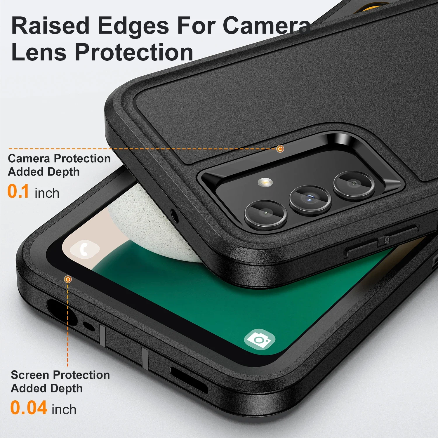 Для Samsung S24 Жесткий трехслойный чехол для Galaxy S23 FE S22 Ultra Plus Аксессуары с подставкой