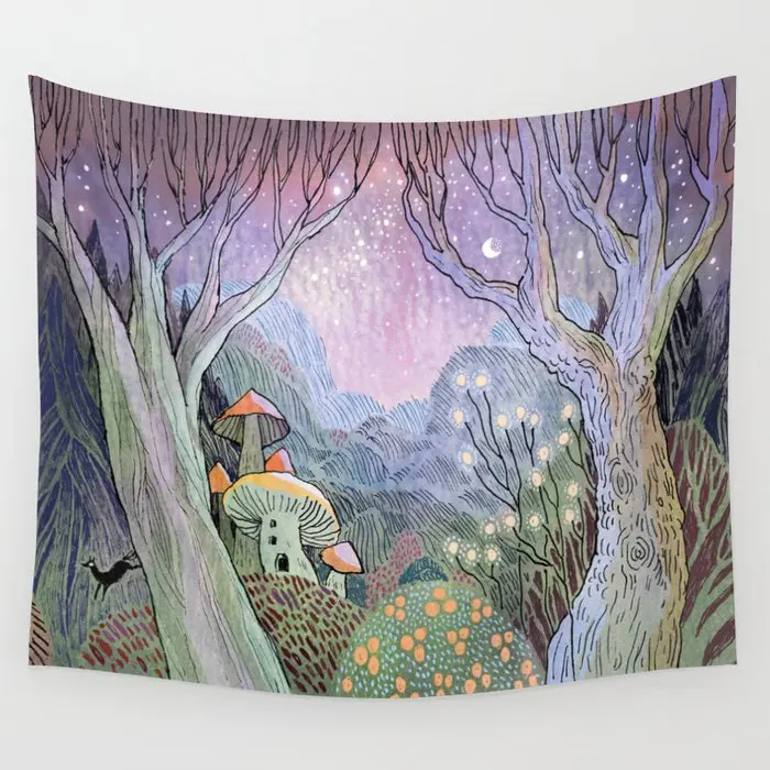 

Two Trees Wall Tapestry Background Wall Covering Home Decoration Blanket Bedroom Wall Hanging Tapestries