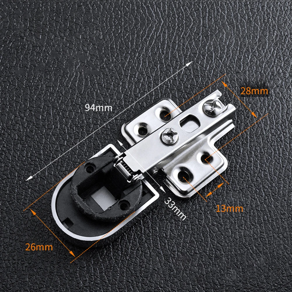 

Round Head Glass Hinges Clamp For Wooden Furniture Door Hinge Display Wine Cabinets Damping Hydraulic Buffer Hardware