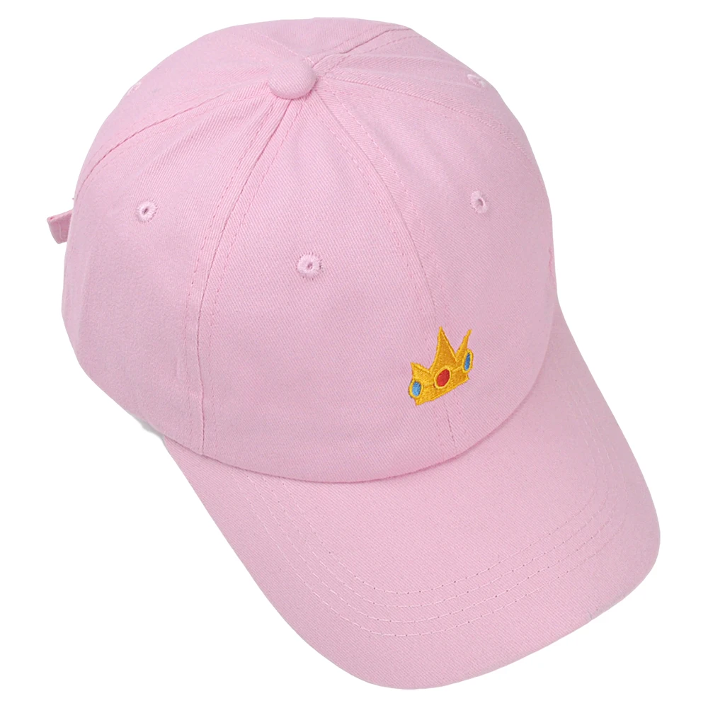 Crown Embroidered  Baseball Cap Princess Peach  Girl Hat Rosalina Dad Cap  Spring  Summer Beach Woman Comfortable Sun Hat images - 6