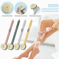 4 colors long handle liquid bath brush soft hair bath brush set bath brush back brush back cleaning brush product bath brush