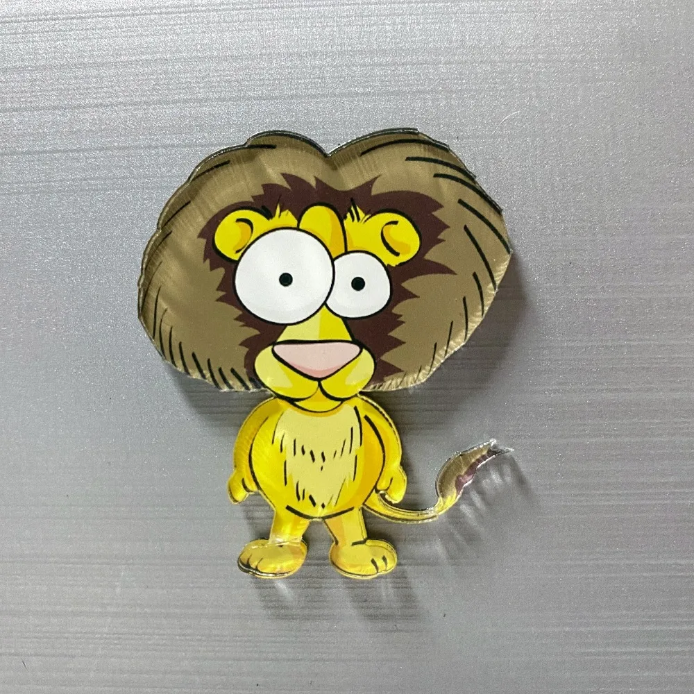 6 шт. персонализированные 3D мультяшные животные магниты на холодильник доска