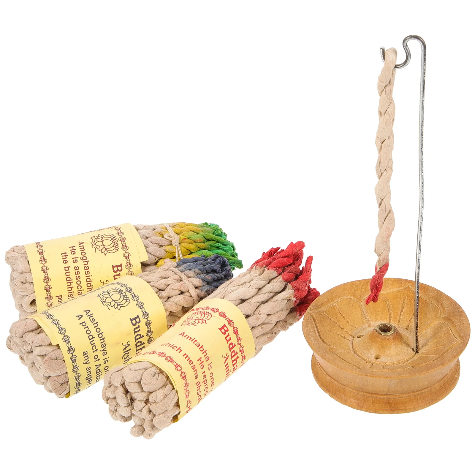 

1 Set Rope Burners Aroma Rope Holder Tray with Rope Incenses