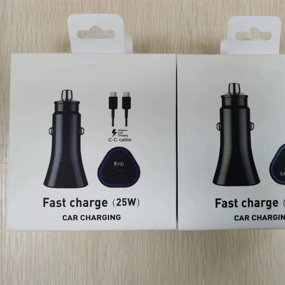 

10Pcs/For Samsung Fast Car Charger 25W Type-c Port Quick Charge Adapter Galaxy Z Flip Fold 2 3 S20 S21 S22 Plus Note 20 Ultra 10