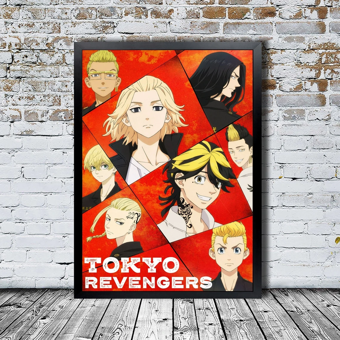 

Постер из аниме «Токийский мстители», японская анимация, ТВ-драма, Холщовый постер, печать, настенная живопись, домашний декор (без рамки)