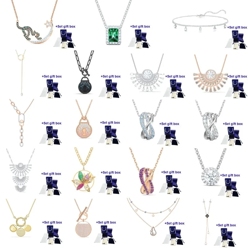 

Высококачественное оригинальное ожерелье SWA XL008 с роскошными модными кристаллами, ювелирные изделия, подарок для женщины, бесплатная доставка, оптовая продажа