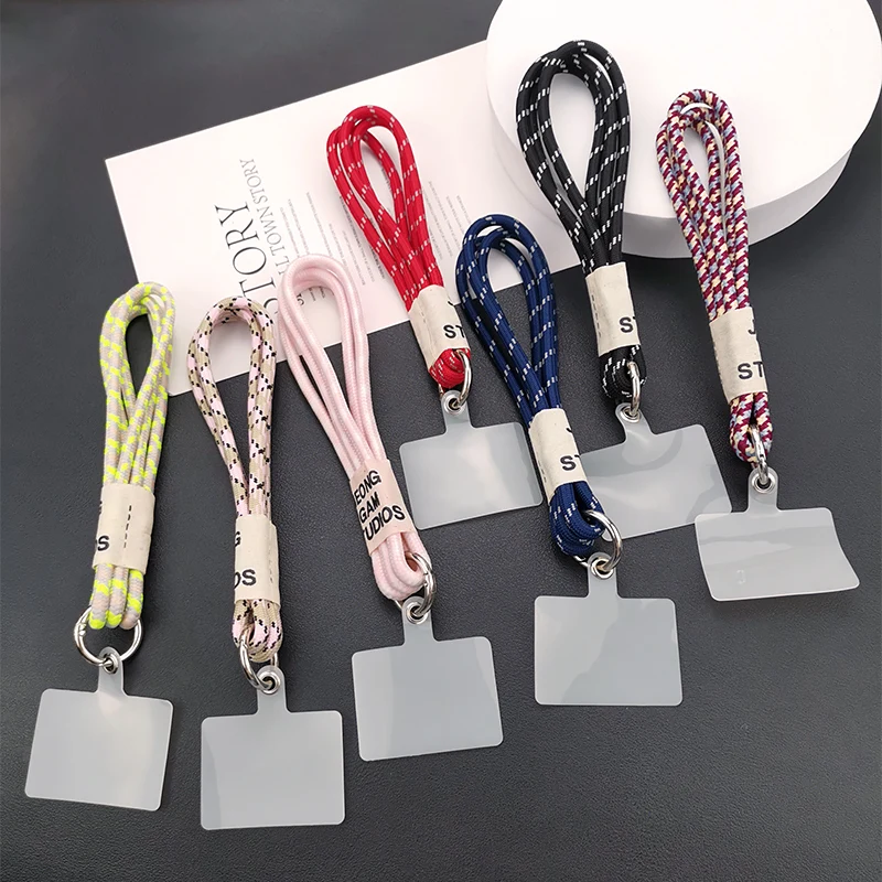 

Mobile Phone Lanyard Short Wrist Braided Strap Outdoor Mountaineering Portable Lanyard with Phone Shell Clip Universal Anti-lost