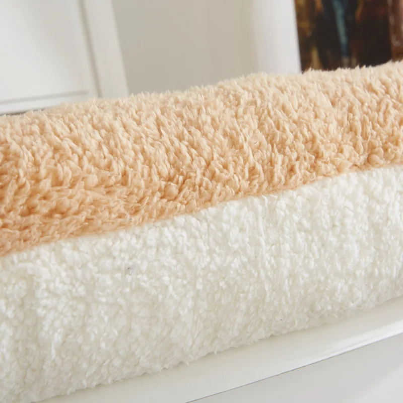 Мягкая искусственная подушка для офисного стула однотонная Подушка из овечьей