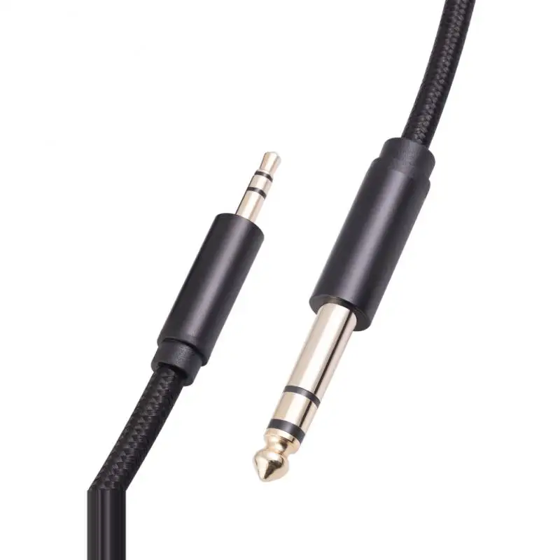 

3.5mm Male To 6.35mm Male Audio Cable For Mixer Amplifier Aux Cable Stereo Gold-plated Headphone Car AUX Audio Cable Adapter