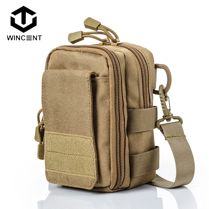 

Поясная сумка, нейлоновая Военная Тактическая Сумочка на плечо, для путешествий, занятий спортом на открытом воздухе, альпинизма, охоты, рыб...