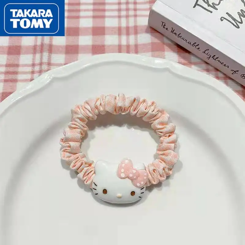 

TAKARA TOMY cute cartoon Hello Kitty rubber band female hair rope small intestine hair ring head rope ponytail hair accessories