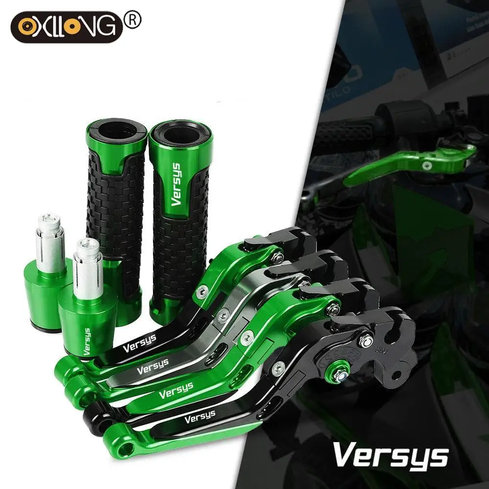 

VERSYS-X 300 LOGO Motorcycle Brake Clutch Levers Handlebar Hand Grips ends For KAWASAKI VERSYS-X300 2017 2018 2019 2020 2021
