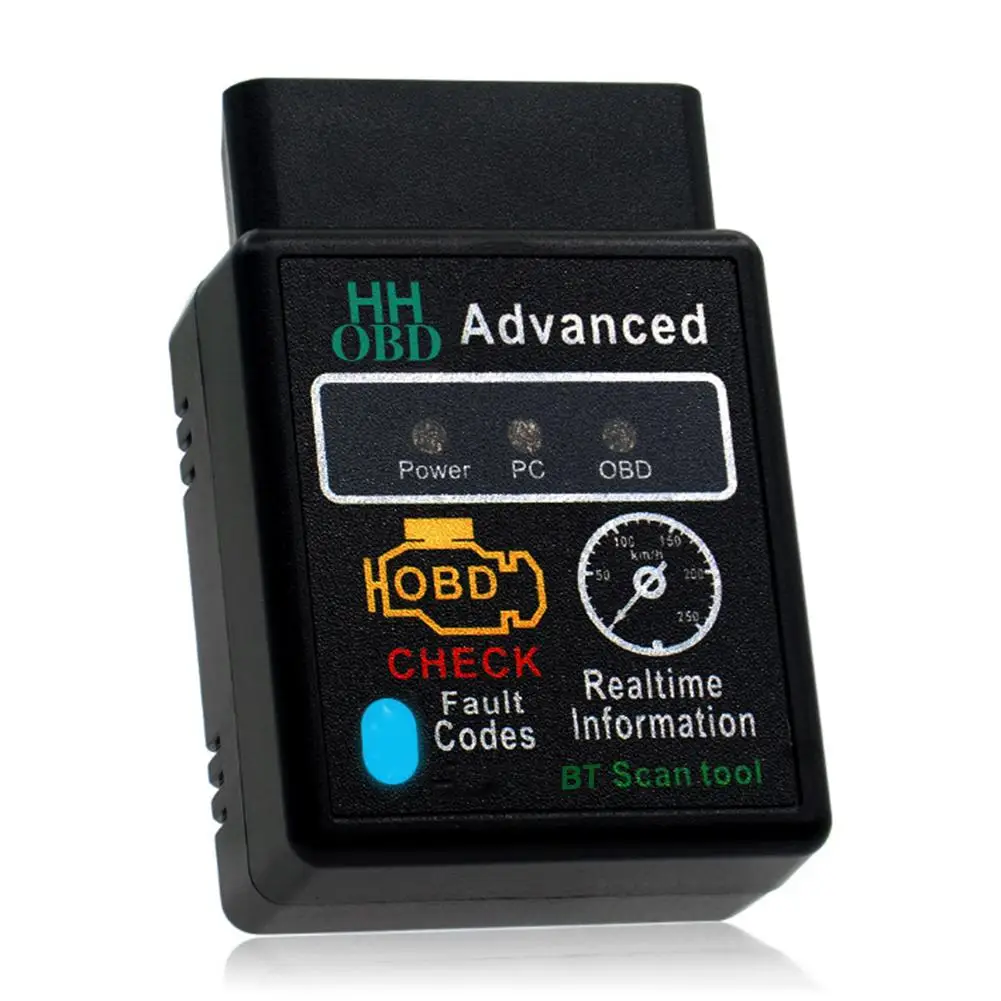 

Автомобильный диагностический сканер OBD2, совместимый с Bluetooth, считыватель кодов Elm327 V1.5, для Android, IOS, Windows