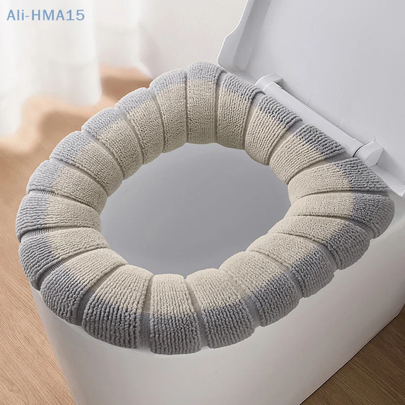 

Universal Toilet Seat Cushion Thick Plush O-shaped Toilet Seat Toilet Cover With Handle Nordic Bathroom Accessories