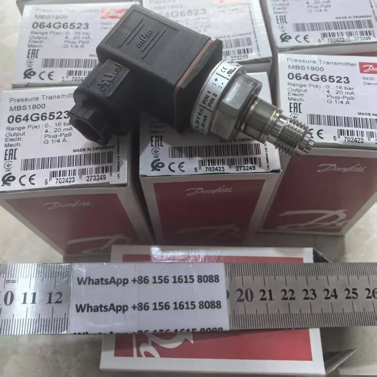 Фото Датчик давления Danfoss MBS1900 064G6592 064G6585 064G6521 064G6586 064G6522 064G6599 064G6531 064G6523 064G6575 064G6567 064G65 №2