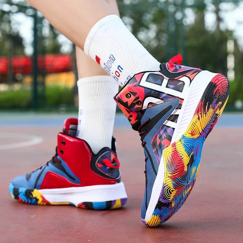 High Quality Basketball Shoes for Men Luxury Man Sneakers Damping Men Basketball Shoes Anti-slippery Gym Training Snekers Women