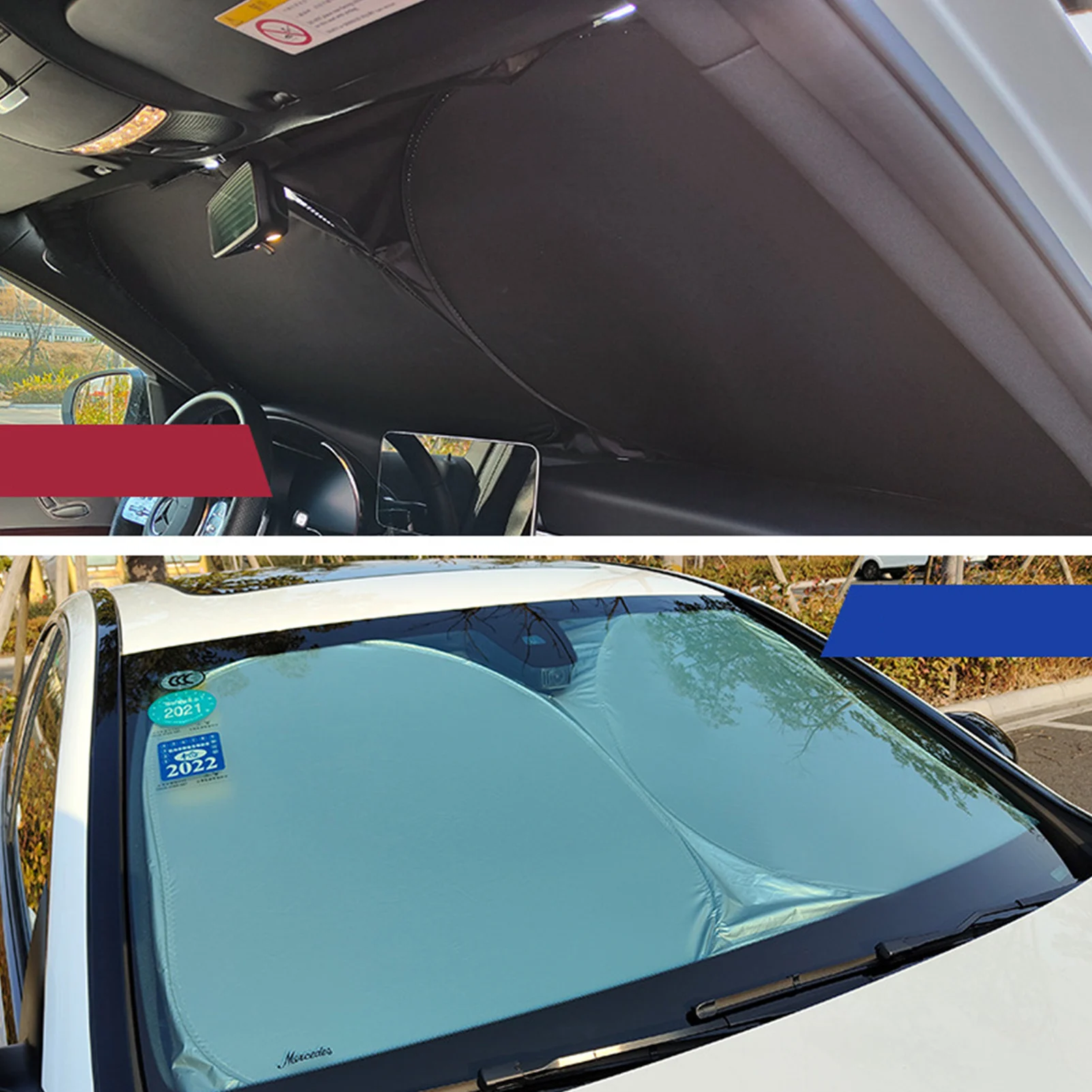 

Солнцезащитный козырек на лобовое стекло автомобиля, защита от УФ-лучей