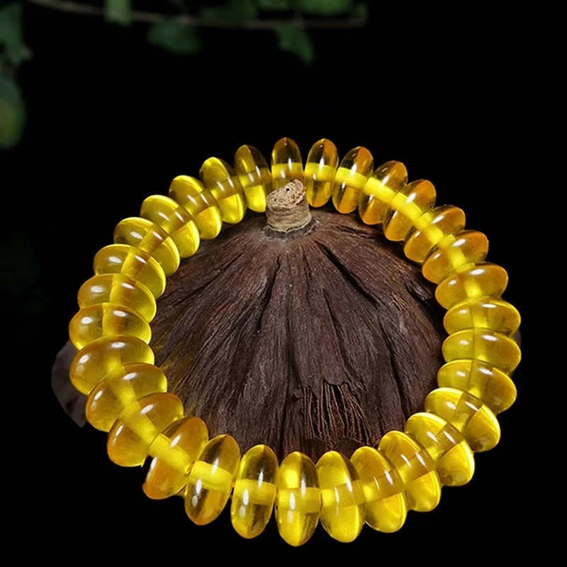 Браслет из натурального янтарного пчелиного воска