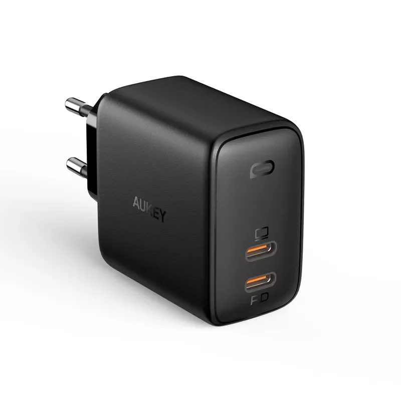 

Aukey PA-B4 Omnia Duo 65W Dual-Port PD Fast Charger Dynamic Detect Quick Charge Wall Charger Charging Station for phone tablet