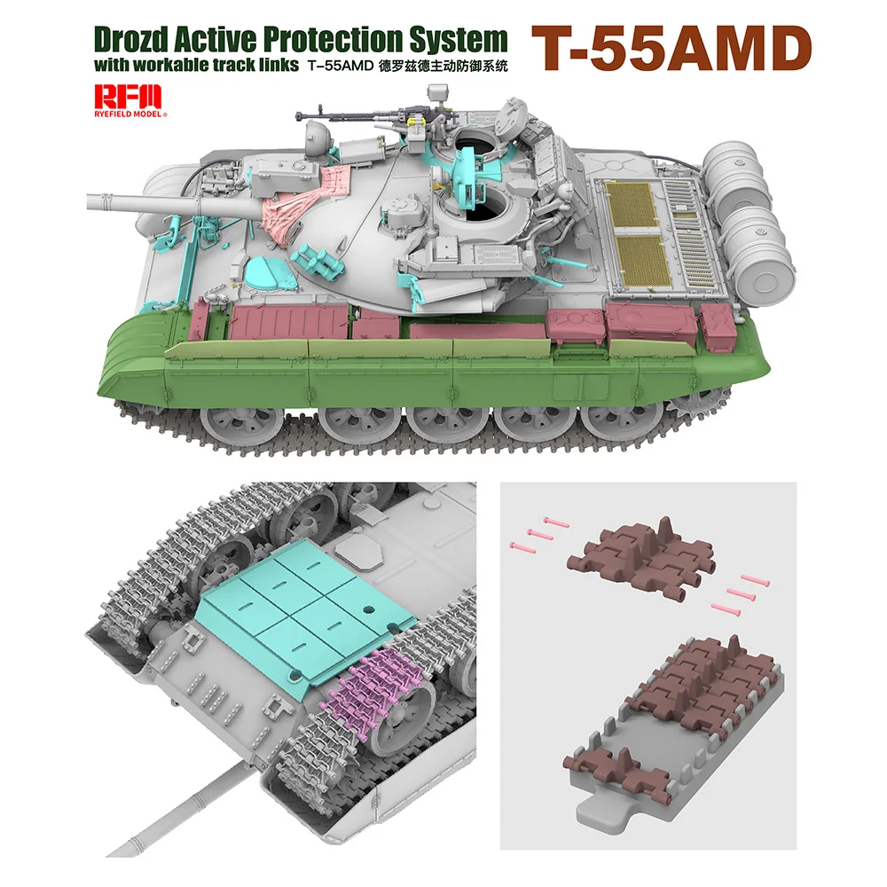 Модель Rye Field] RFM RM-5091 1/35 телефон, система активной защиты с  работоспособными звеньями (комплект пластиковых моделей) - купить по  выгодной цене | AliExpress