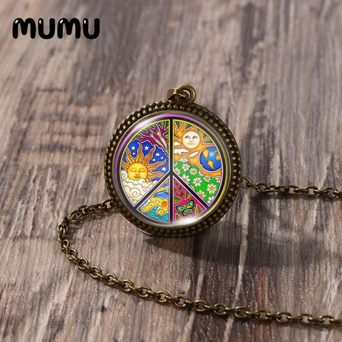 Ожерелье с надписью «Мир» HZSHINLING