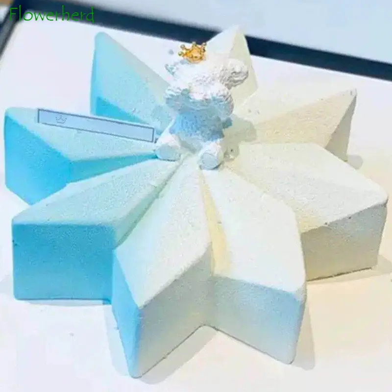 

Baking Tools Star Cake Chocolate Mold Demould Edible Silicone DIY Eight-pointed-star Kitchen Baking Tool Epoxy Resin Molds