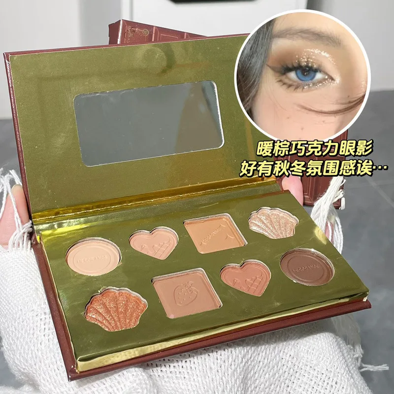 Палитра теней для век 8 цветов матовые нюдовые тени макияж сверхгибкие