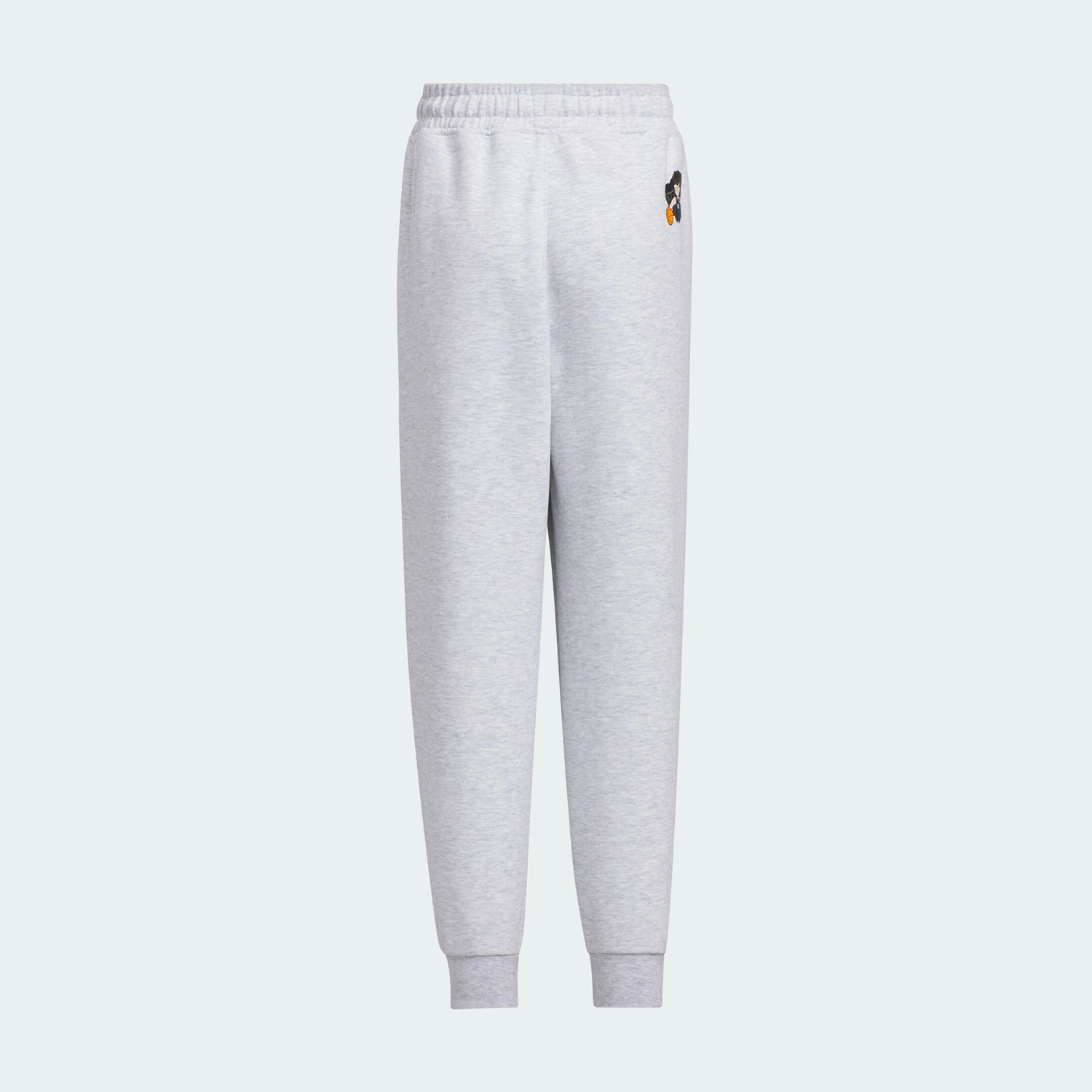 Фото Оригинальные детские брюки Adidas LK GFX KN PNT с эластичной резинкой на щиколотке, простые повседневные, модель KB4570 №2