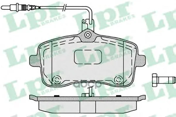 Колодки Тормозные Peugeot 407 04 Передние С Датчиком Lpr арт. 05P1196 | Автомобили и