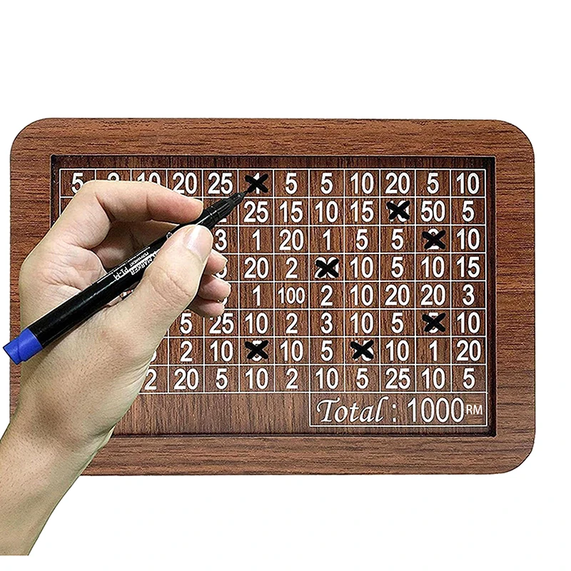 Копилка деревянная для денег 1 шт. копилка многоразовая с целью сбережения и