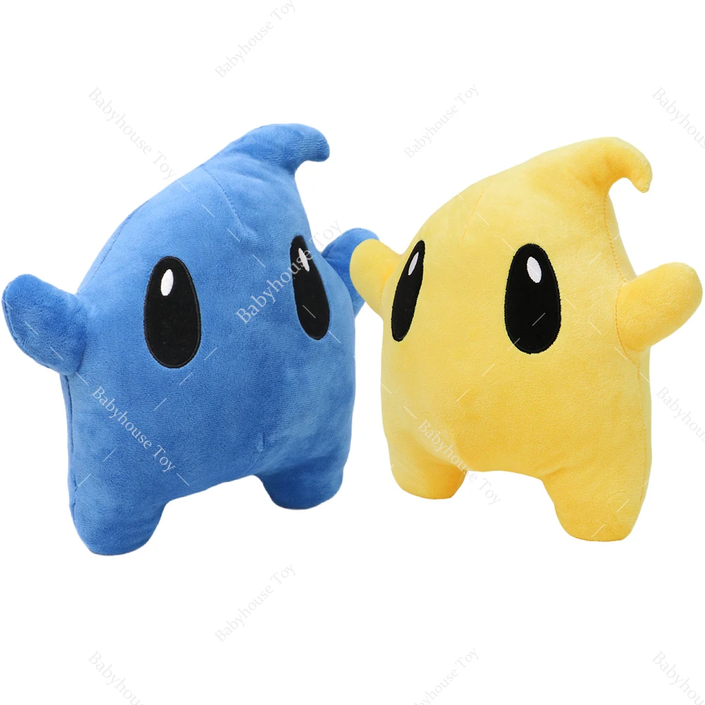 Сине-желтая плюшевая игрушка в виде звезды Марио милая периферическая