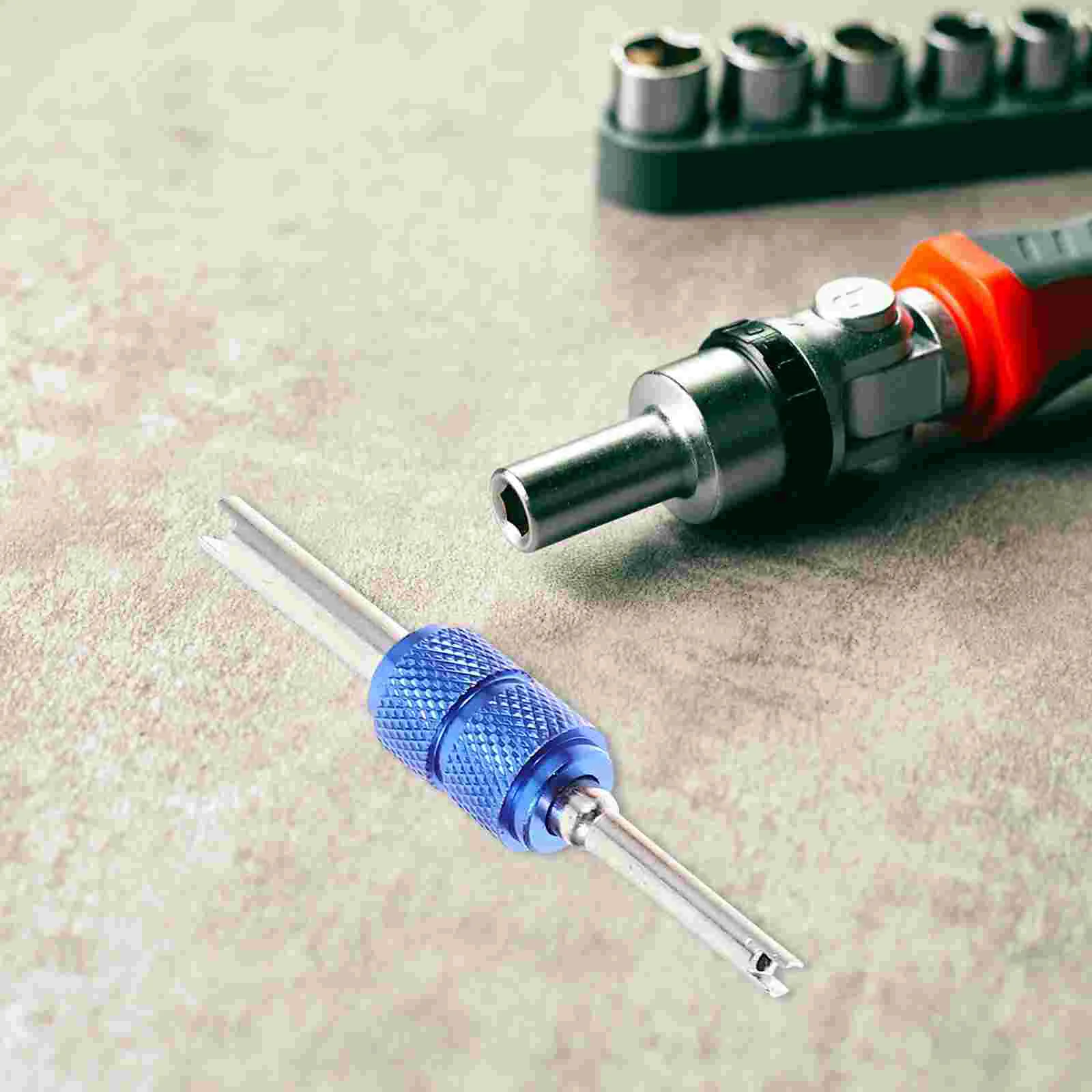 Набор инструментов для снятия сердечника клапана двухсторонний шины A/Schrader 6 шт.