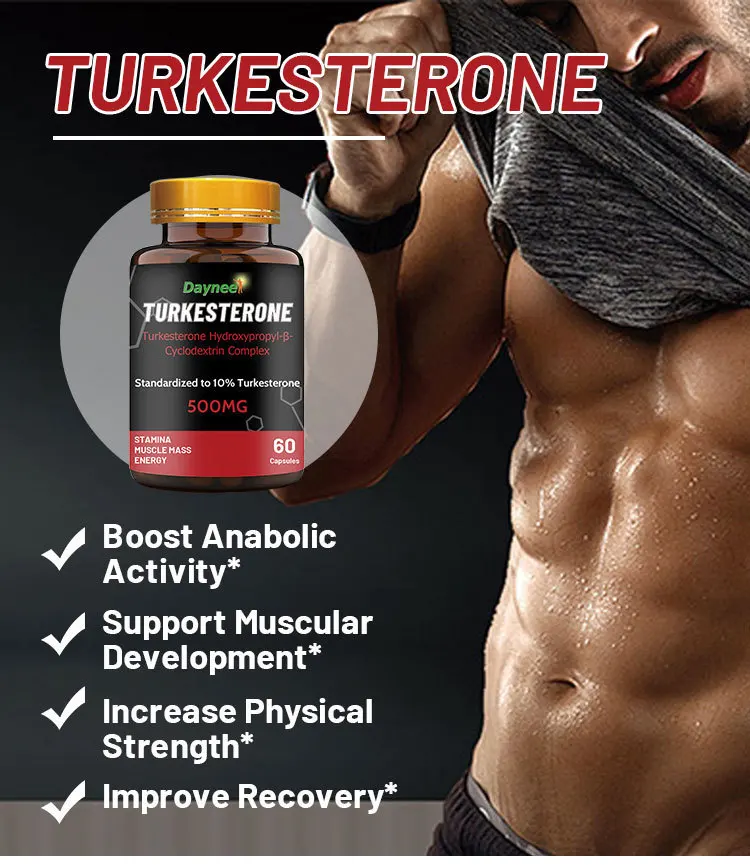 

1/2/3 Bottle Turkesterone Capsule Mass Gainer Helps Exercise Muscles Burn Fat Enhance Male Health Maintain Energy Levels