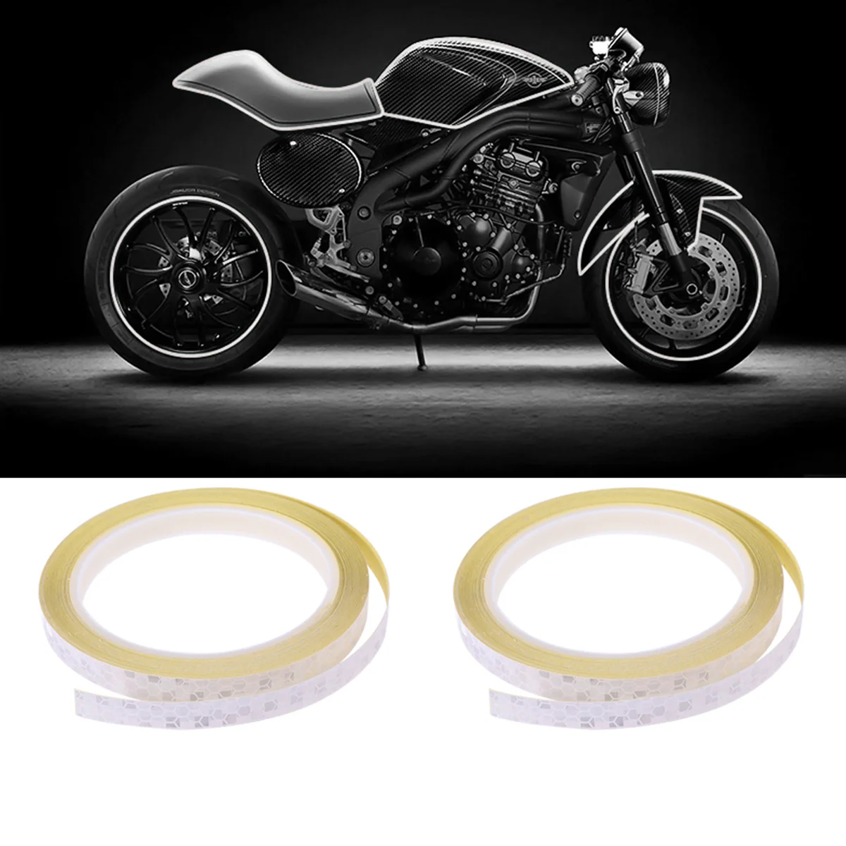 

5pcs Reflective Tape Safety Durable Luminous Reflective Stickers Reflective Tape for Vehicle Bike Wheel