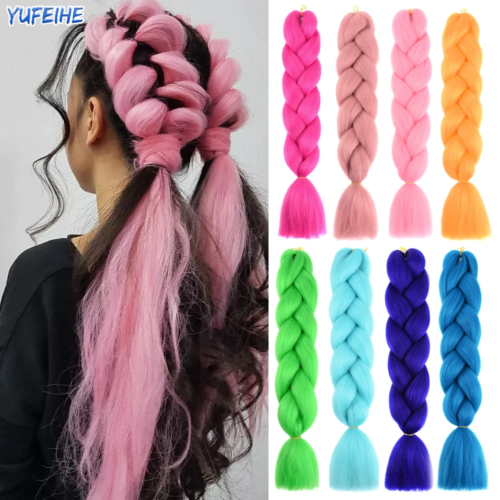 

Цветные голландские косы для наращивания волос Джамбо косички для плетения синтетические косички для вязания крючком искусственные волос...