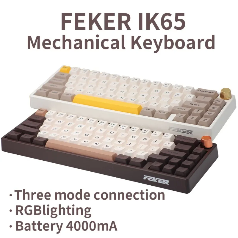 

Клавиатура FEKER IK65 Беспроводная механическая, 3 режима, 2,4 ГГц