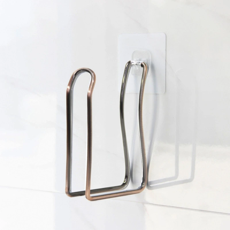 

Hanging Toilet Paper Holder Stand with Hook/Sticky Hooks Hanger Holder for Home Bathroom Paper Roll Multipurpose Rack