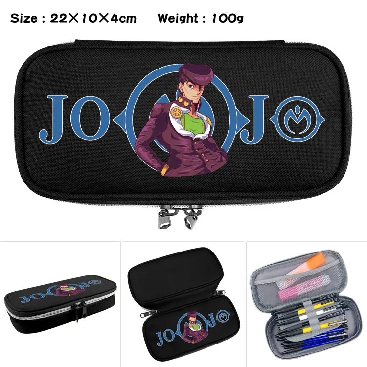 E-Mell JOJO's Bizarre Adventure Stone Ocean Jolyne Cujoh Noriaki Rohan Kujo Jotaro Nylon Pencil bag Day Clutches