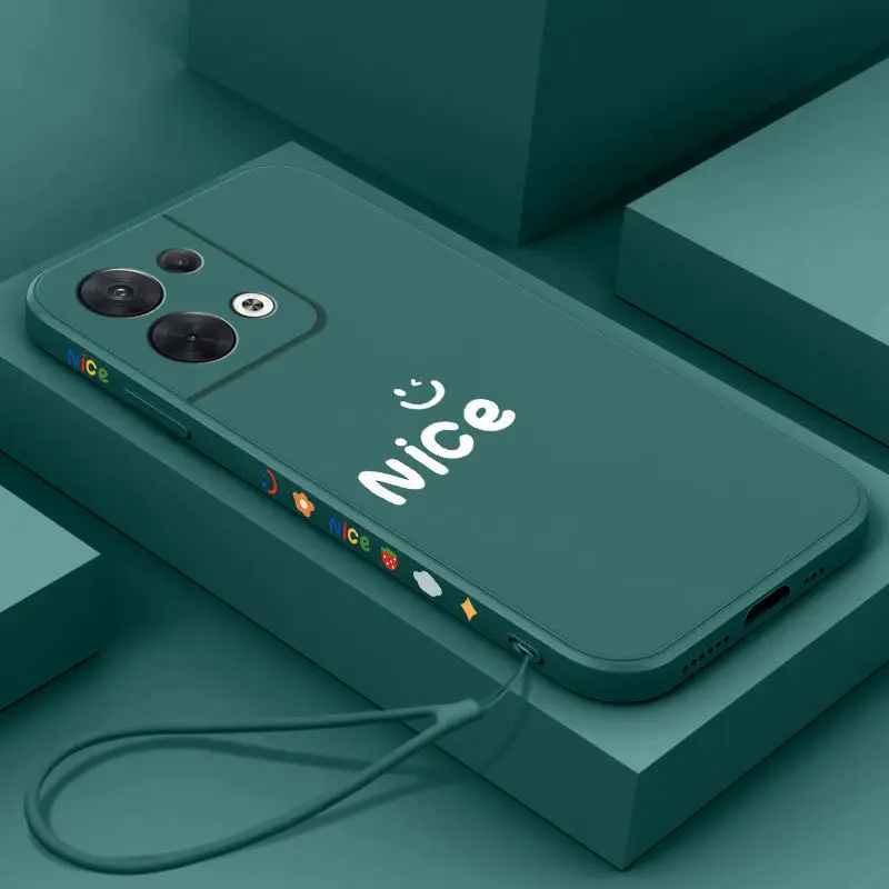 

Чехол для OPPO Reno8 Pro Reno8Pro мобильный телефон, жидкий силиконовый защитный чехол, полноразмерный Мягкий противоударный чехол с прямыми краями