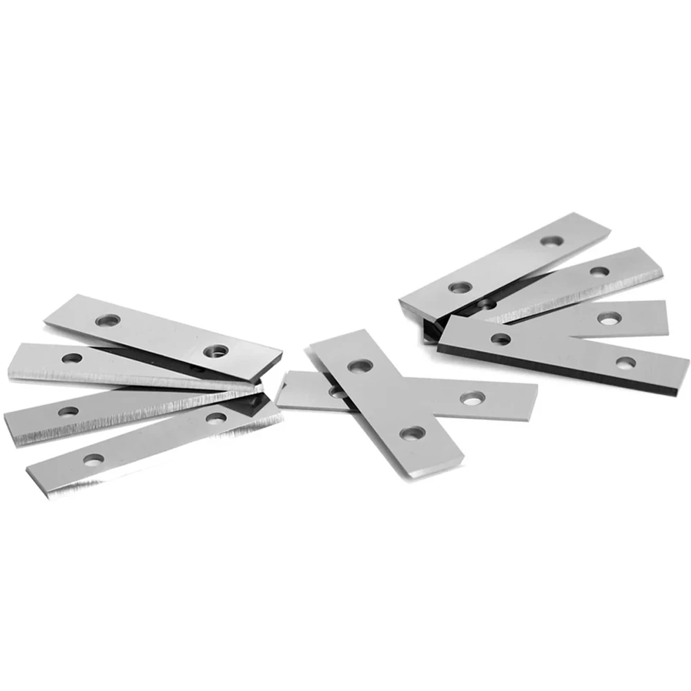 

10pcs Carbide Inserts Cutter Blades Paint Scraper For Surfacing Groove Helical Planer Heads And Hand Hold Scraper 50x12x1.5mm