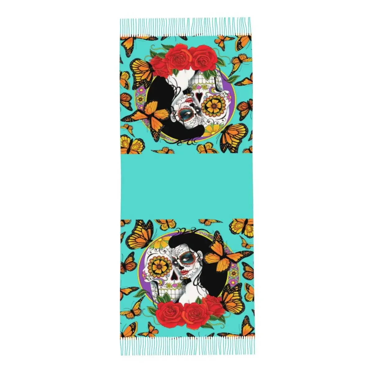 Пользовательские мексиканские сахарные черепа Цветочные ранние женские зимние