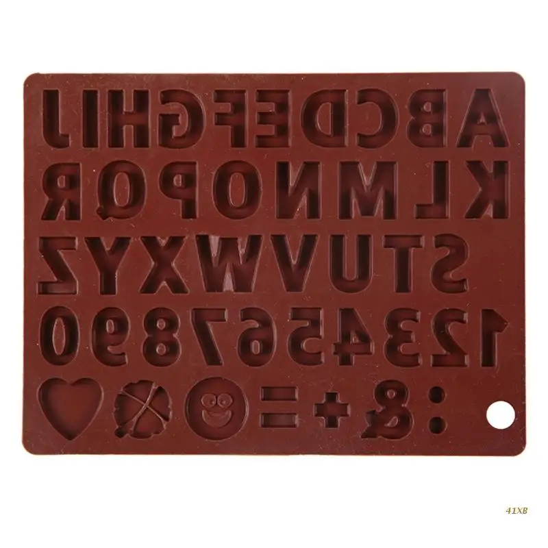 

Alphabet Silicone Mold for Chocolate Resin Baking Cake Decorating Tools Gift